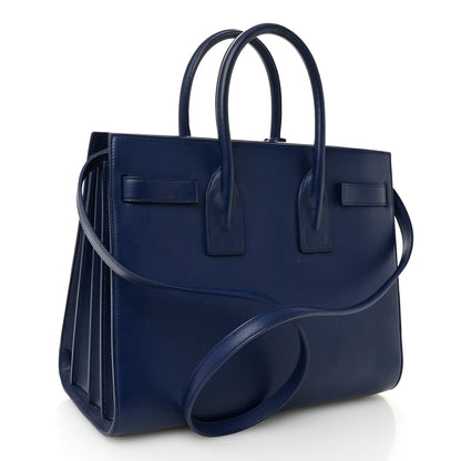 Saint Laurent Calfskin Small Sac De Jour New Marine 3 of 13