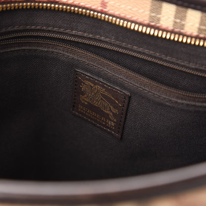 Burberry Haymarket Check Medium Regent Tote Chocolate 8 of 9