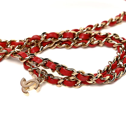 Chanel Lambskin CC Mania Flap Bag Red 10 of 11