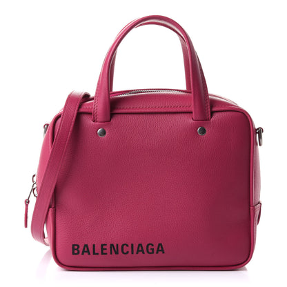 Balenciaga Shiny Day Calfskin XS Triangle Square Bag Pink 1 of 10
