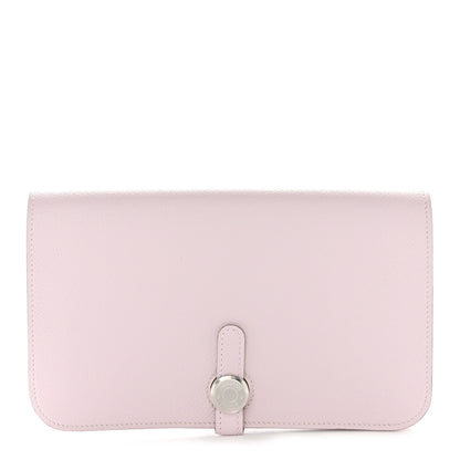 Hermes Evercolor Dogon Duo Wallet Mauve Pale 1 of 9