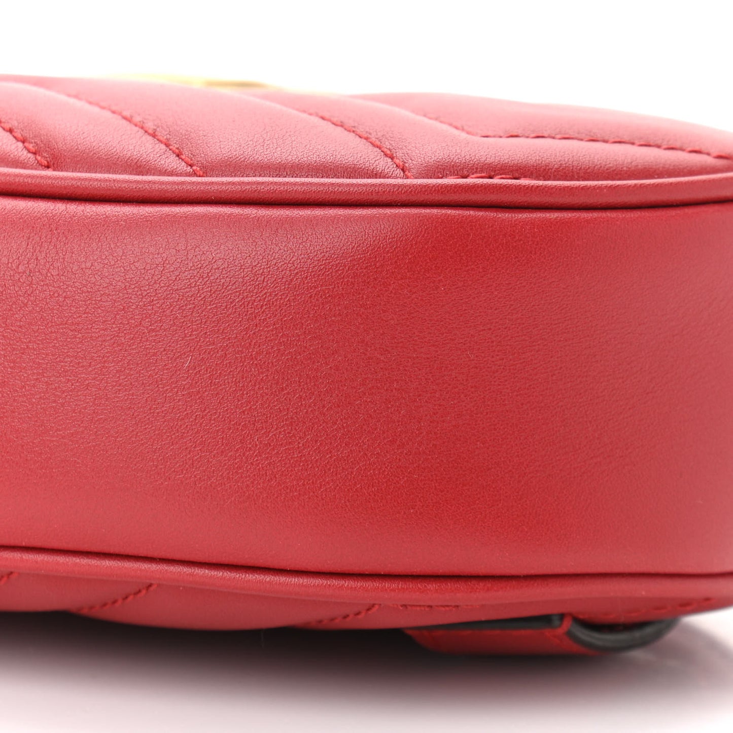Calfskin Matelasse GG Marmont Belt Bag 85 34 Hibiscus Red