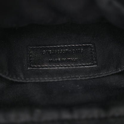 Saint Laurent Cracked Shiny Calfskin Matelasse Monogram Lou Camera Bag Black 7 of 11