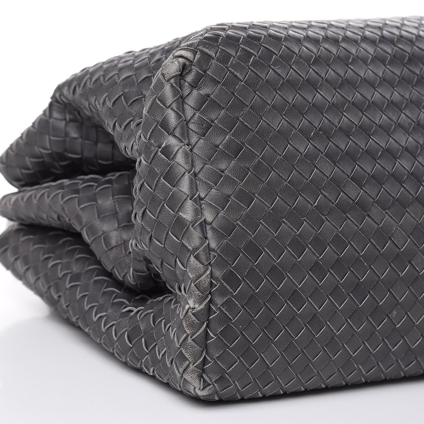 Nappa Intrecciato Medium Roma Tote Ferro Gray