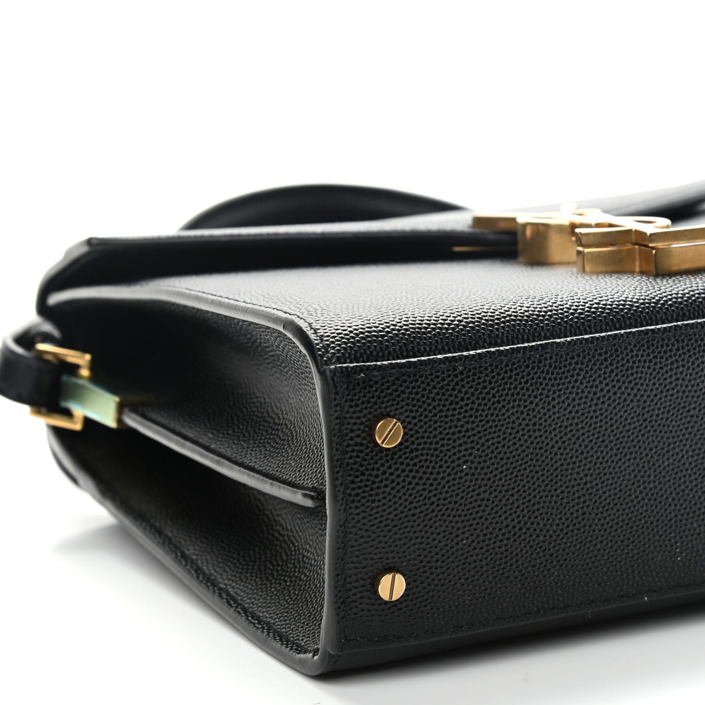 Grain de Poudre Mini Classic Monogram Cassandra Top Handle Black Rouge Legion
