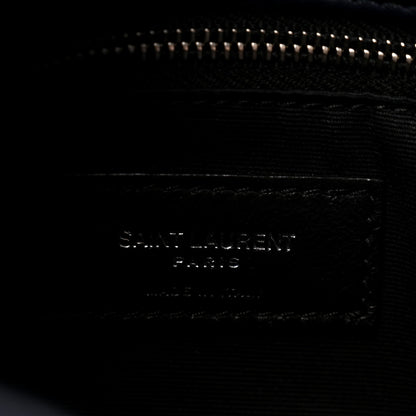 Saint Laurent Lambskin Quilted Small Loulou Puffer Monogram Chain Satchel Marine 5 of 10