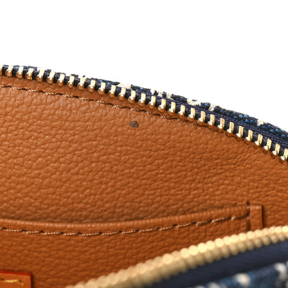 Louis Vuitton Jacquard Since 1854 Cosmetic Pouch PM Blue 7 of 9