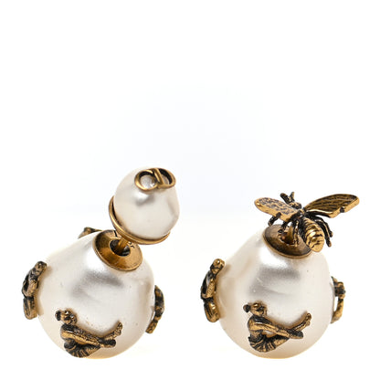 Christian Dior Pearl Tribales Earrings Gold 1 of 4
