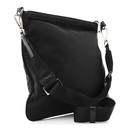Prada Nylon Flat Messenger Bag Black 3 of 11