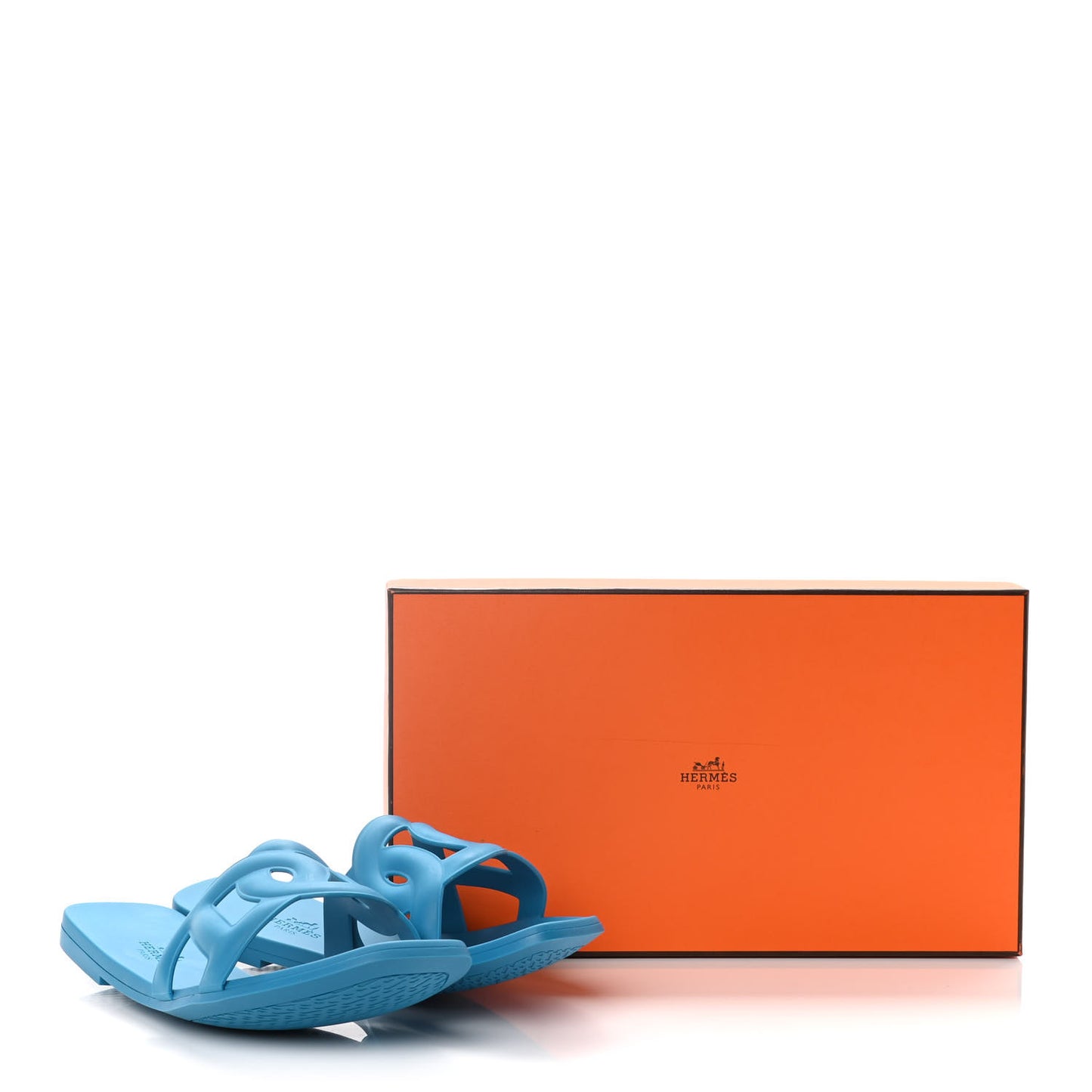 Rubber Aloha Sandals 37 Bleu Vif