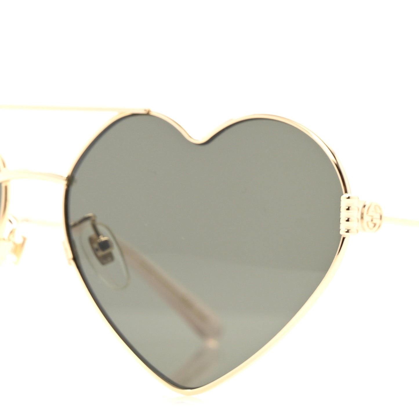 Metal Heart Sunglasses GG1283S Gold