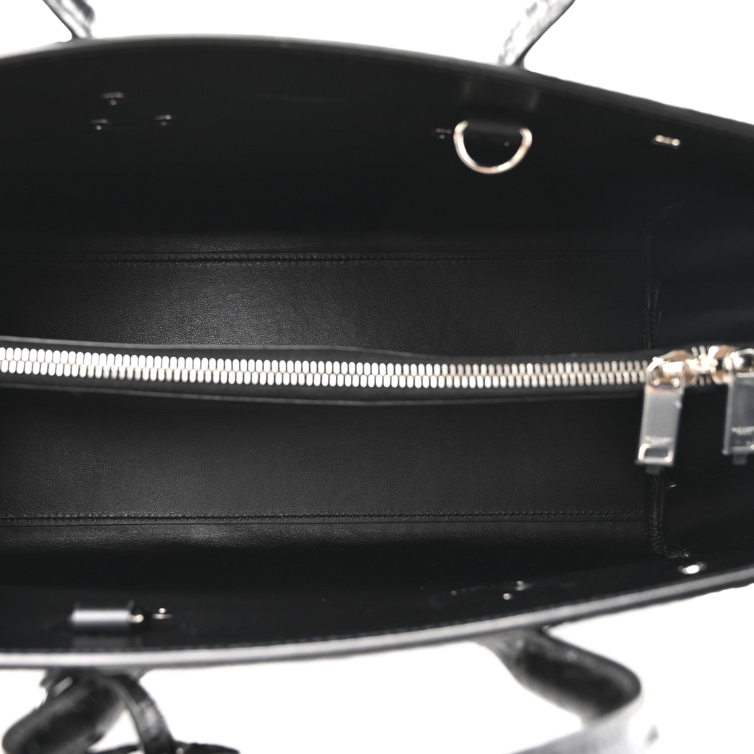 Saint Laurent Calfskin Crocodile Embossed Small Sac de Jour Black 5 of 10