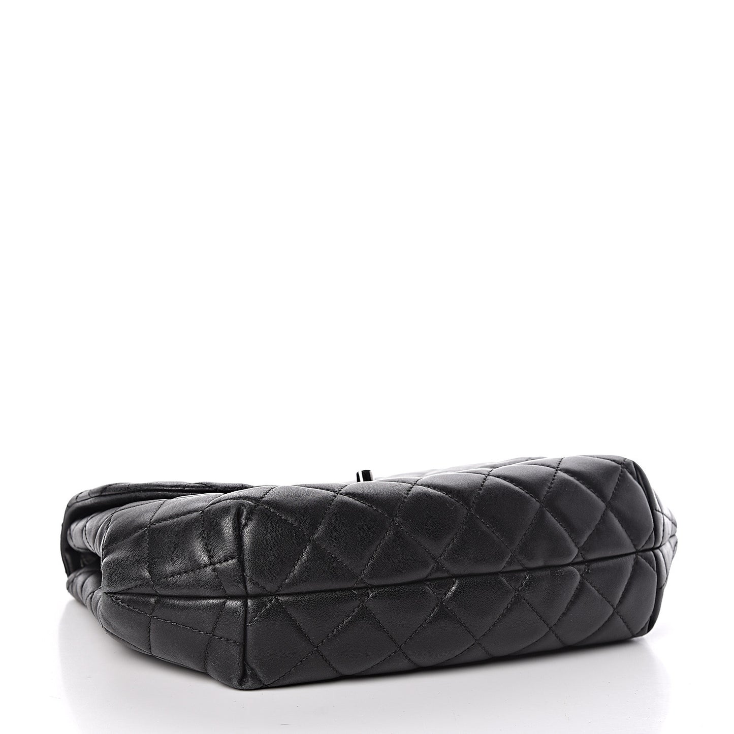 Lambskin Quilted Small Daily Supple Flap Black