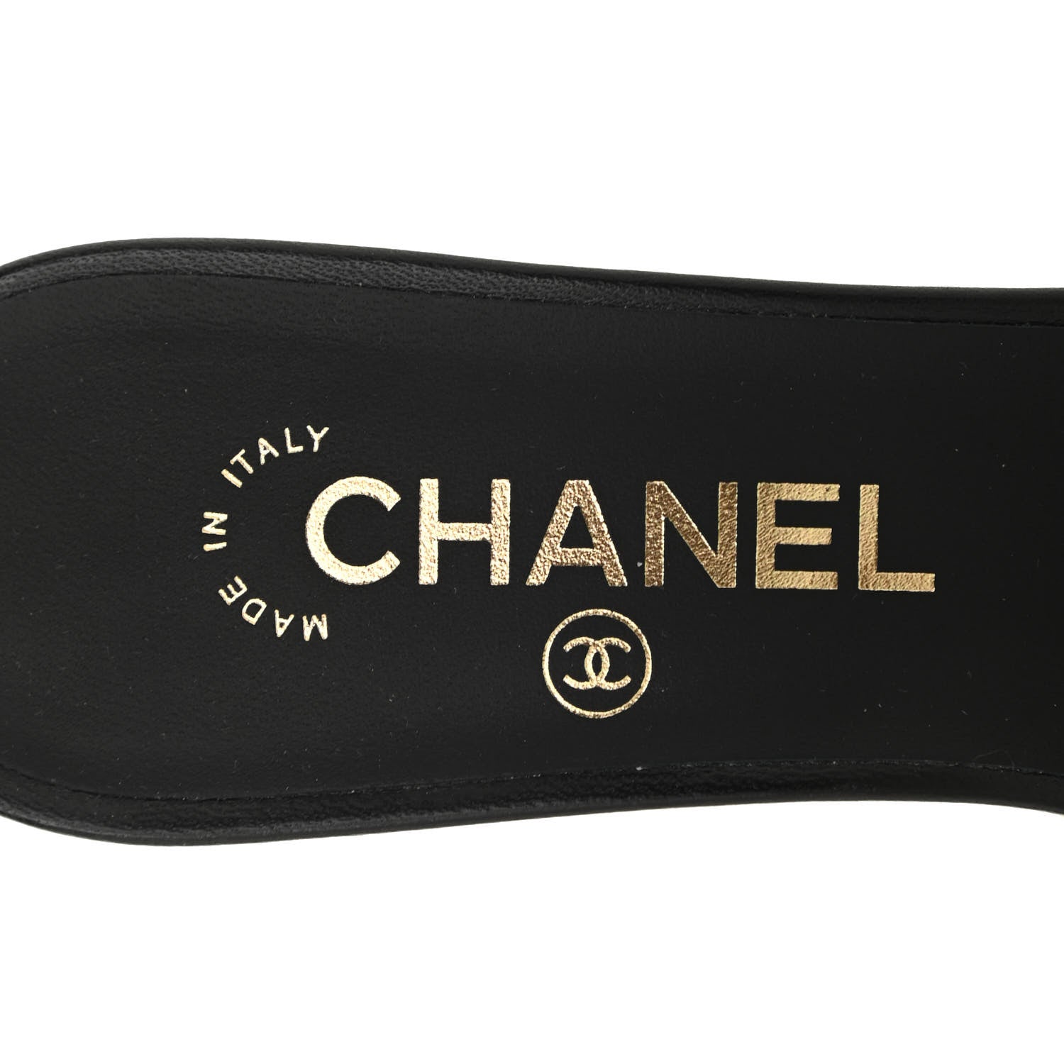 Chanel Lambskin Grosgrain Cap Toe Logo Ankle Strap Pumps 38.5 White Black 7 of 8