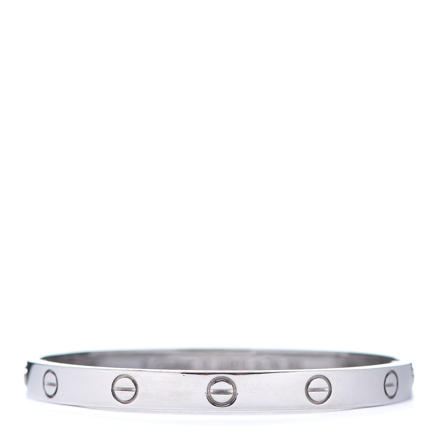 18K White Gold LOVE Bracelet 17