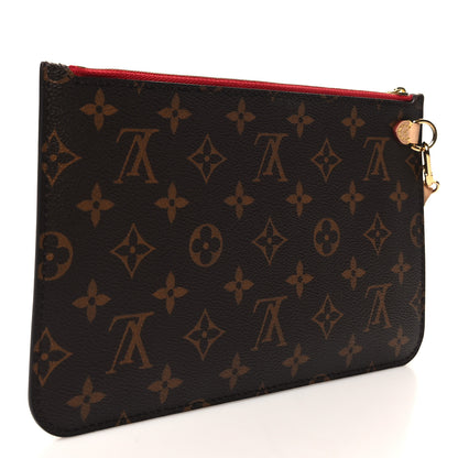 Louis Vuitton Monogram Neverfull MM GM Pochette Cherry 3 of 9