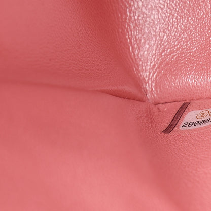 Chanel Iridescent Caviar Quilted Jumbo Double Flap Rose Pink 7 of 11