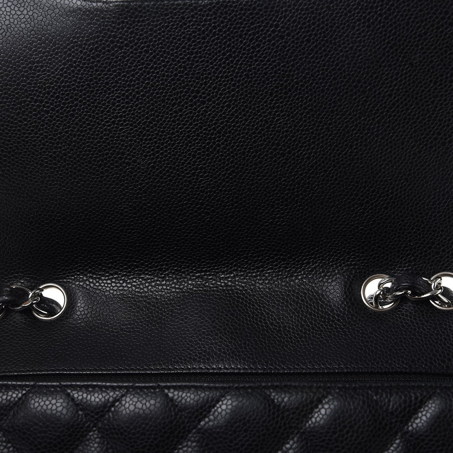 Caviar Quilted Jumbo Single Flap Black
