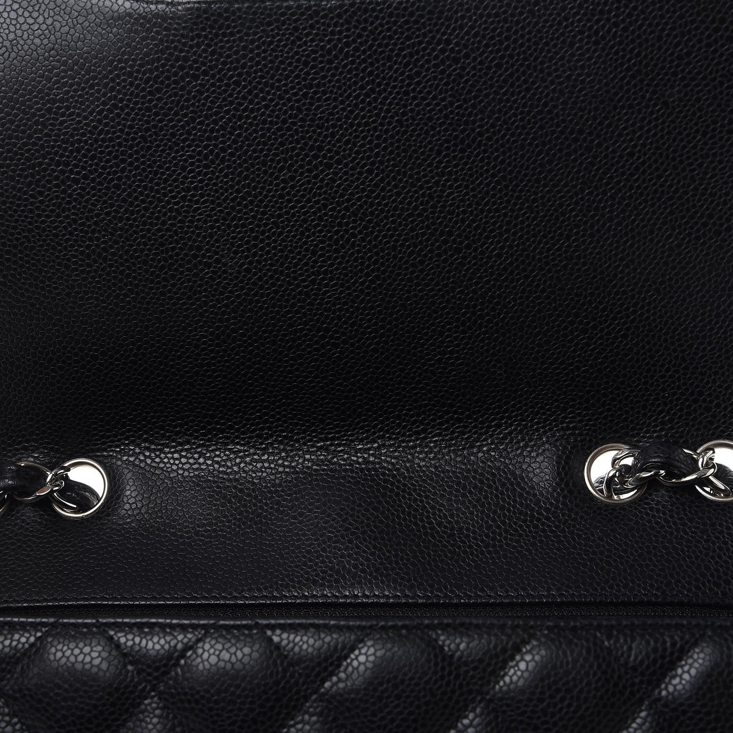 Chanel Caviar Quilted Jumbo Single Flap Black 8 of 8