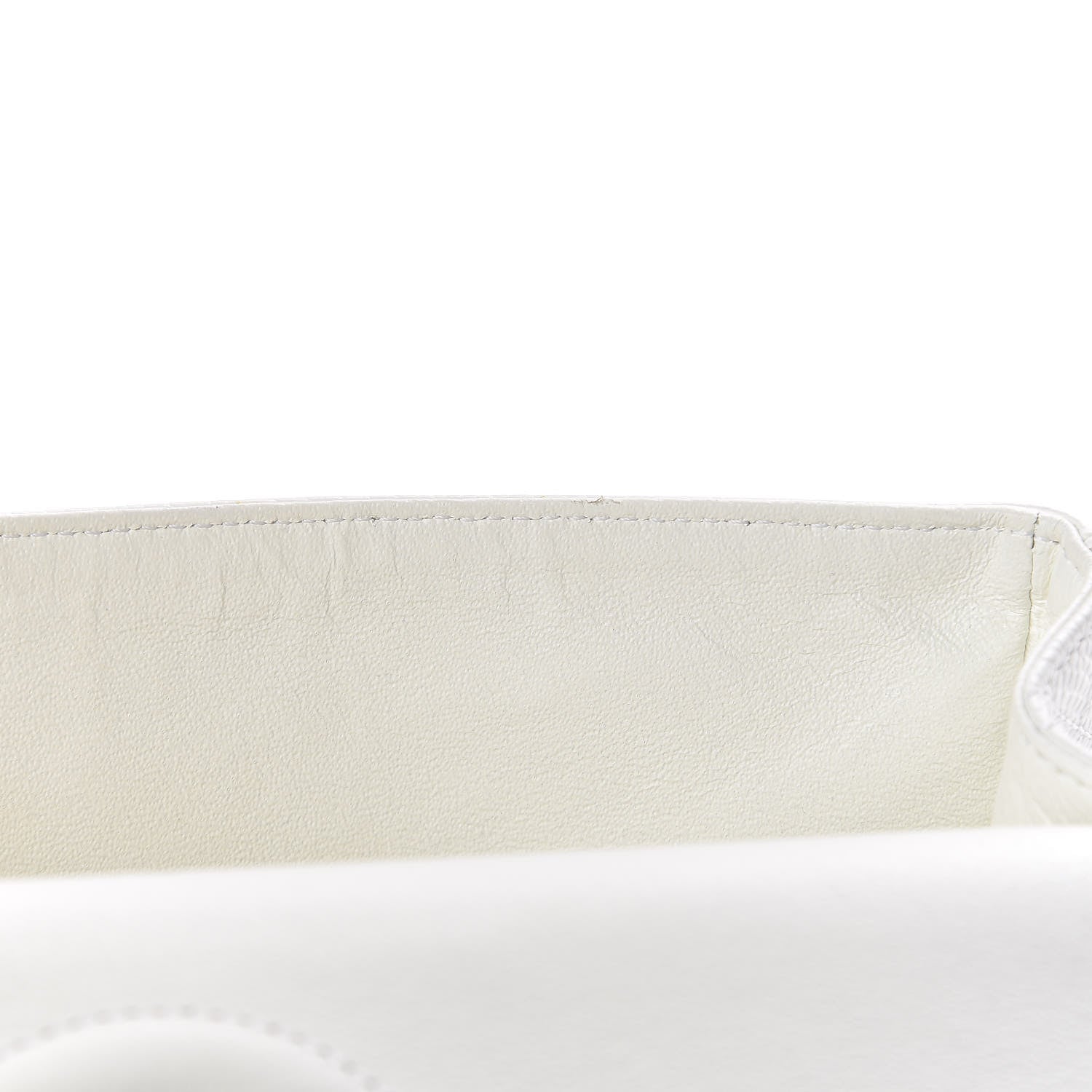 Chanel Caviar Quilted Medium Double Flap White 9 of 21