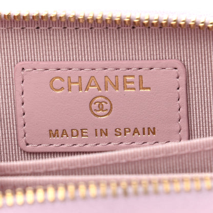 Chanel Caviar Quilted Zip Coin Purse Light Pink 6 of 7