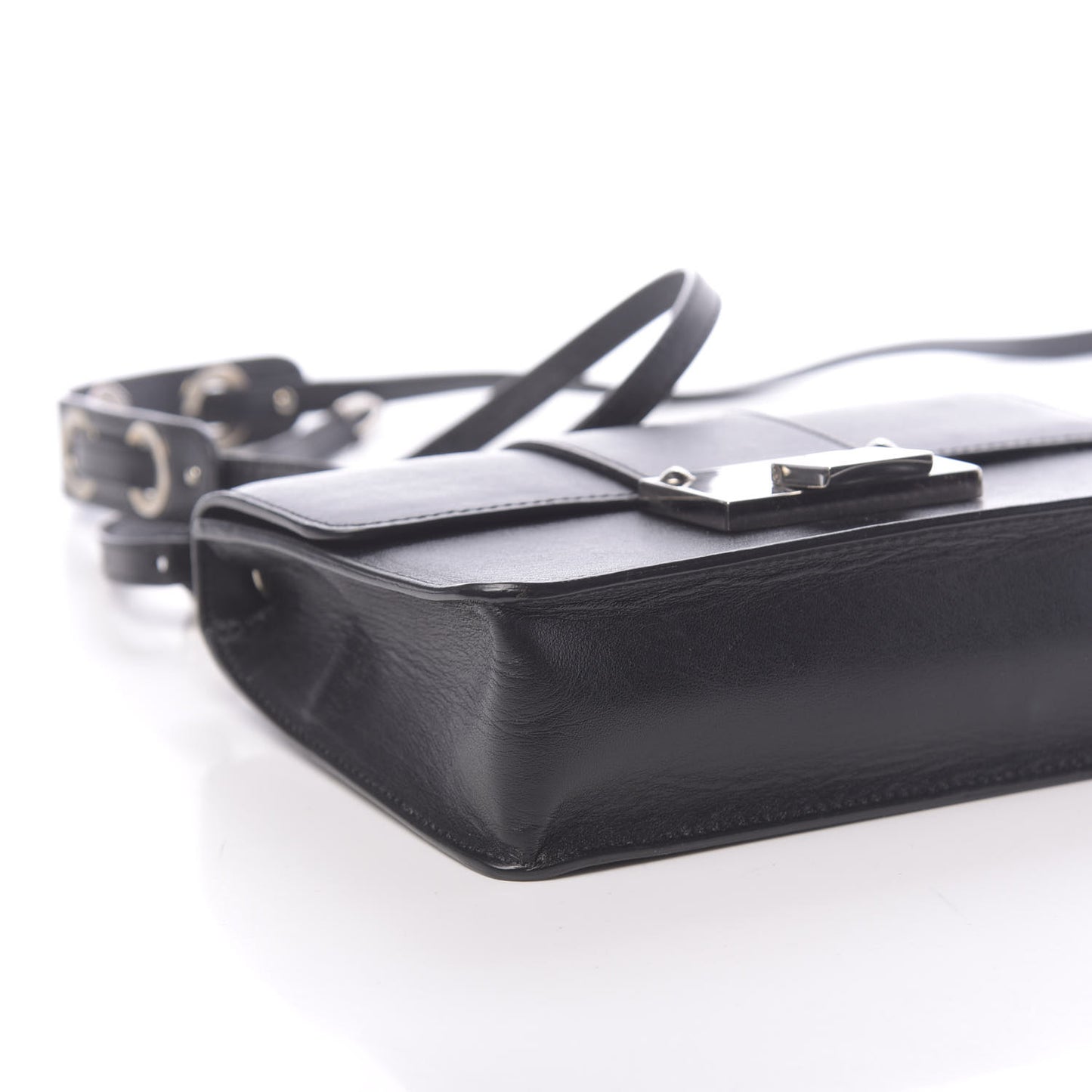 Calfskin Rebel Crossbody Bag Black