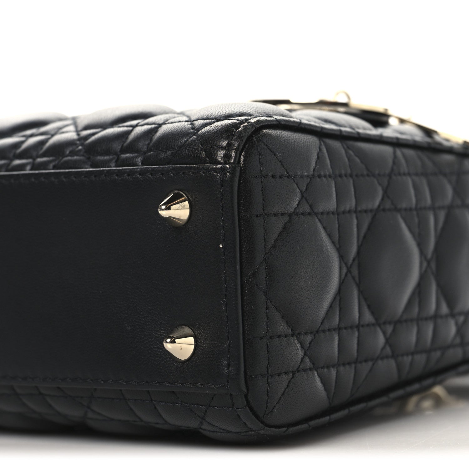 Christian Dior Lambskin Cannage Small My ABCDior Lady Dior Black 10 of 10