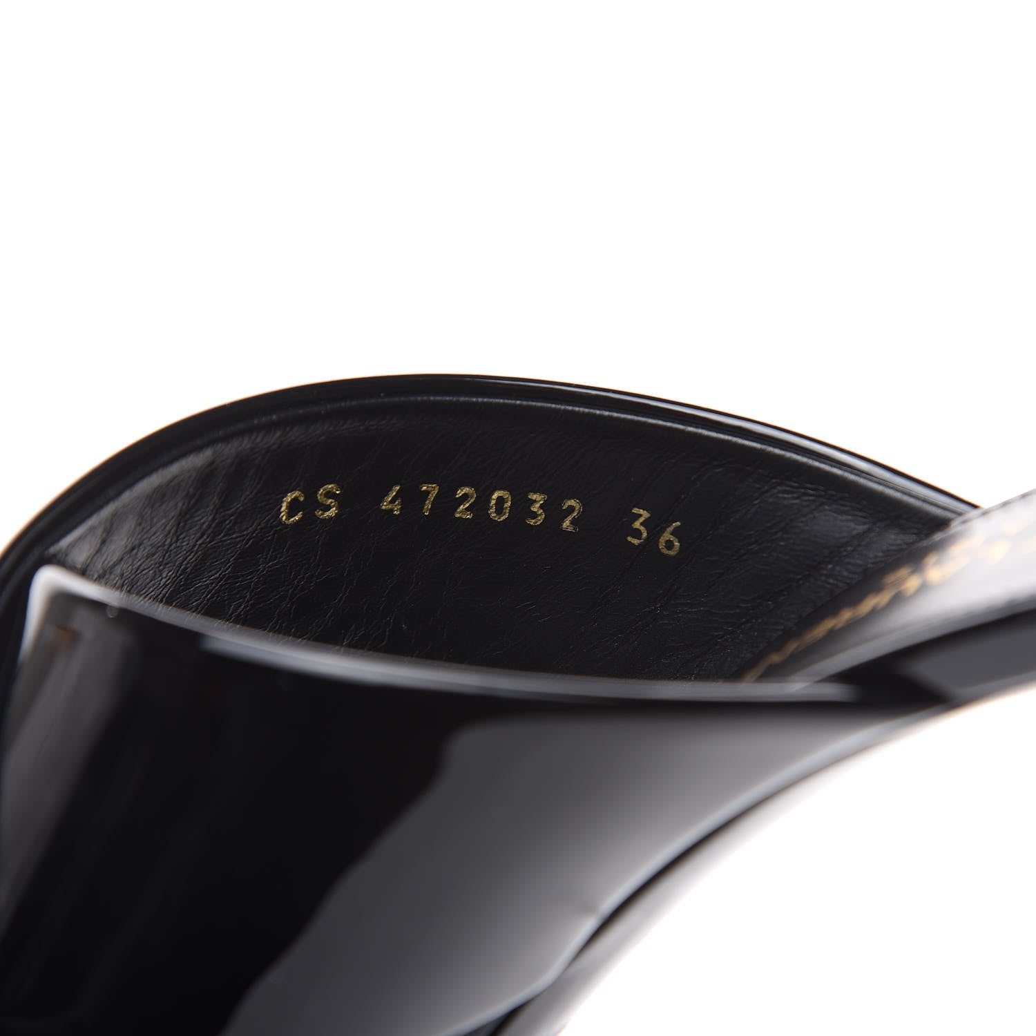 Saint Laurent Patent LouLou 95 Mule Sandals 36 Black 7 of 10