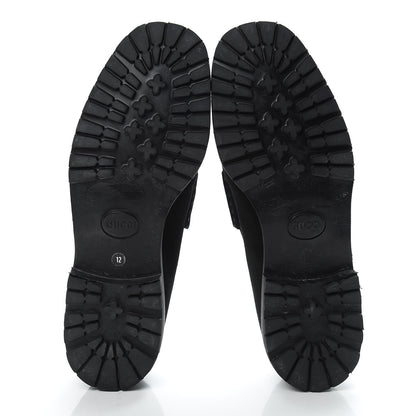 Gucci Suede Mens Horsebit Lug Sole Loafers 12 Black 5 of 13