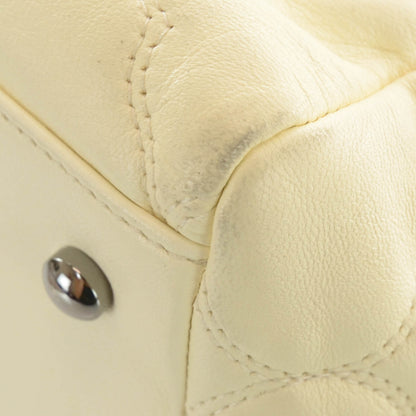 Chanel Lambskin Cells Accordion Tote Dark White 8 of 13