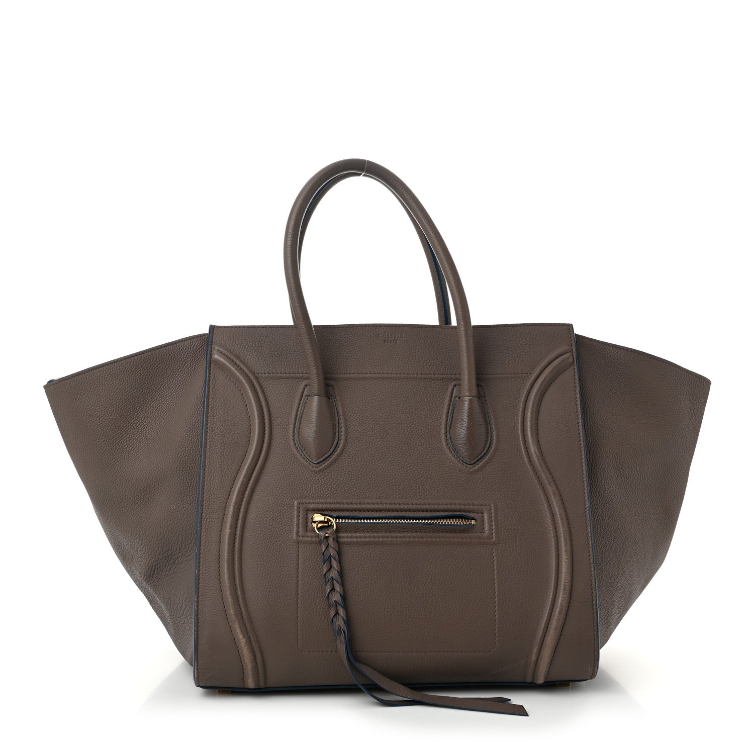 Celine Supple Calfskin Medium Phantom Luggage Grey Blue 1 of 14