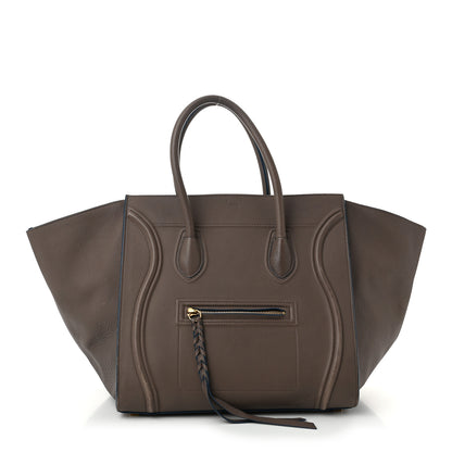 Celine Supple Calfskin Medium Phantom Luggage Grey Blue 1 of 14