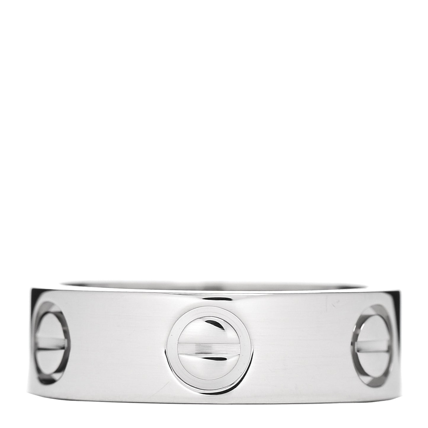18K White Gold 5.5mm LOVE Ring 48 4.5
