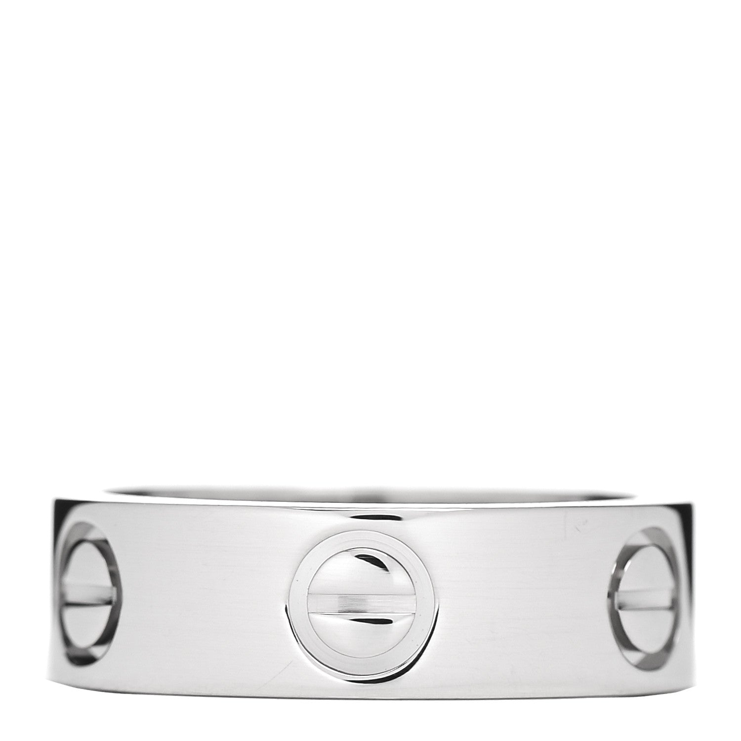 Cartier 18K White Gold 5.5mm LOVE Ring 48 4.5 1 of 4