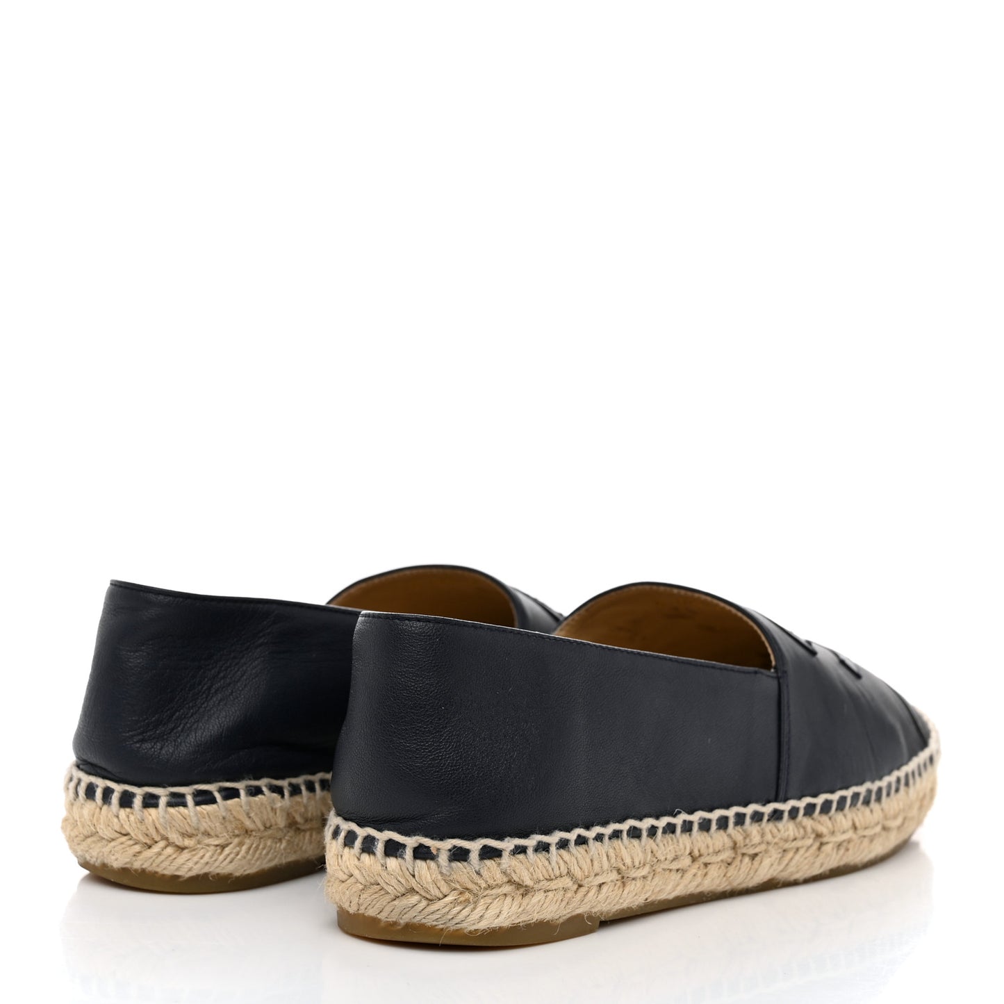 Lambskin CC Espadrilles 38 Navy Black