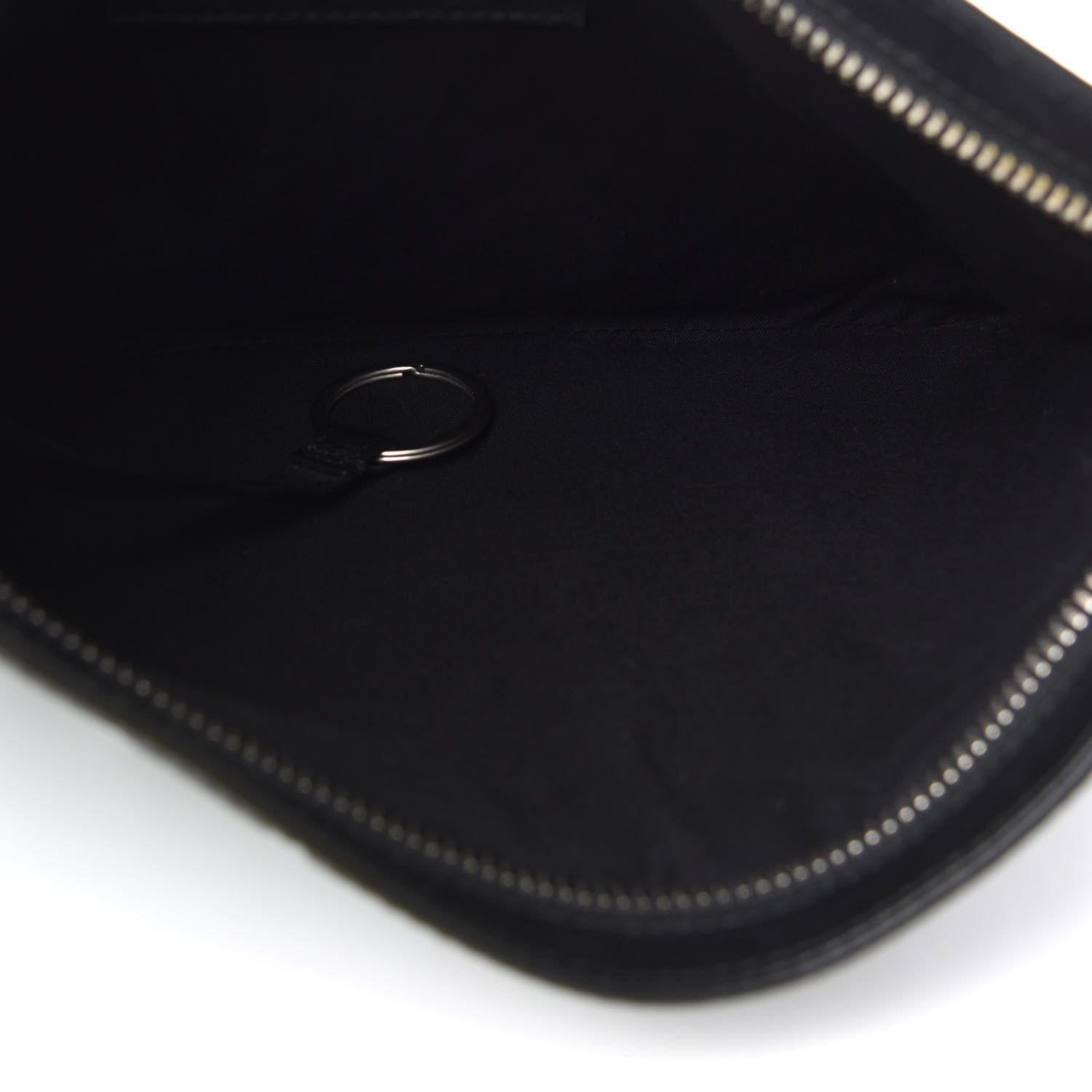 Balenciaga Calfskin Logo Graffiti Pouch Black 5 of 7
