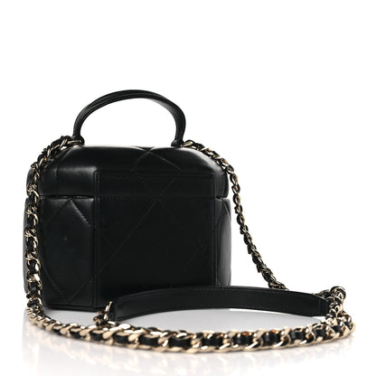 Chanel Lambskin Quilted Vendome Case Black 3 of 10