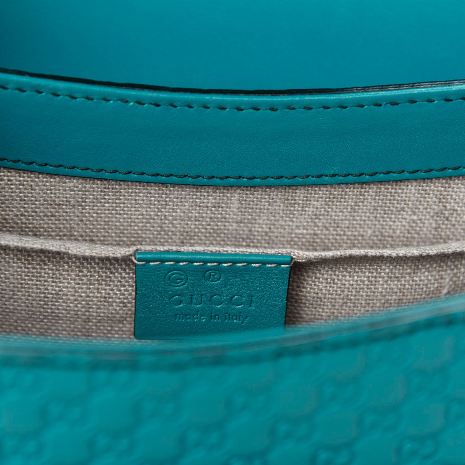 Gucci Soft Microguccissima Medium Emily Chain Shoulder Bag Deep Cobalt 8 of 10