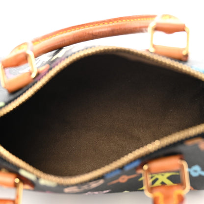 Louis Vuitton Monogram Multicolor Mini Sac HL Speedy Black 5 of 10