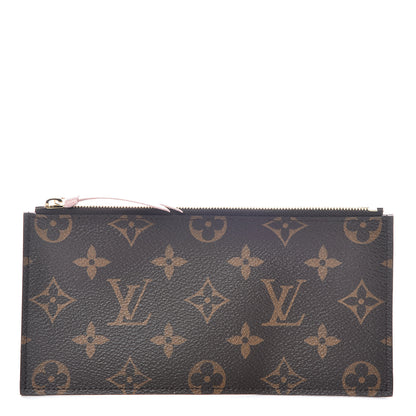 Louis Vuitton Monogram Felicie Chain Wallet Zippered Insert Rose Ballerine 1 of 6