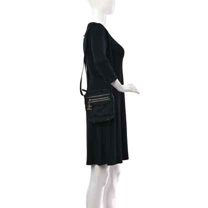 Chanel Nylon Travel Crossbody Bag Black 2 of 11