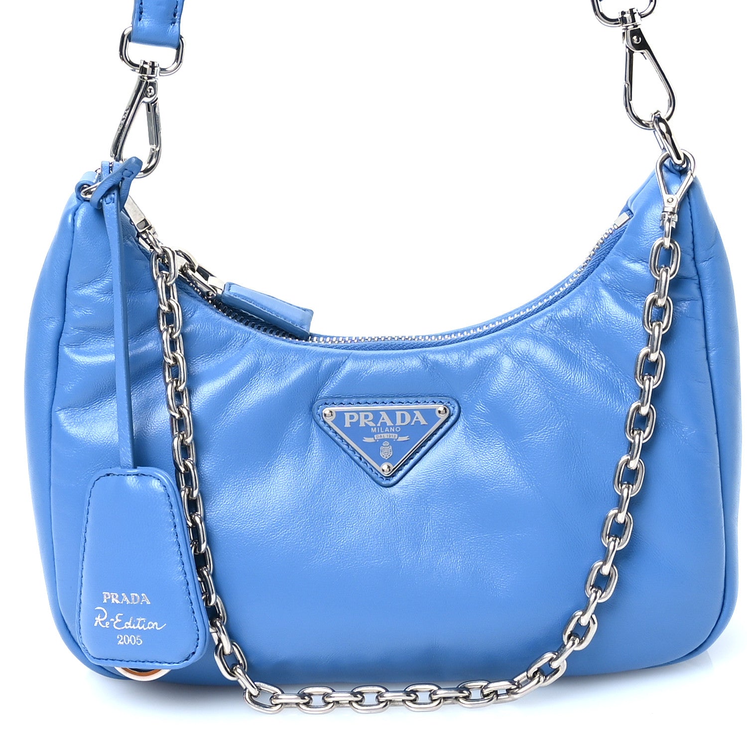 Prada Nappa Soft Padded Re-Edition 2005 Shoulder Bag Pervinca 8 of 10