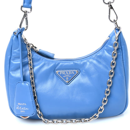 Prada Nappa Soft Padded Re-Edition 2005 Shoulder Bag Pervinca 8 of 10