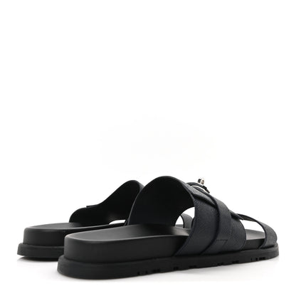 Hermes Epsom Mens Jackson Sandals 44.5 Marine 5 of 8