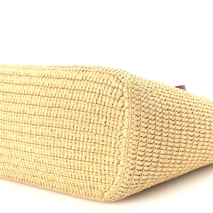 Prada Crochet Vitello Secchiello Bucket Bag Naturale Brandy 11 of 12