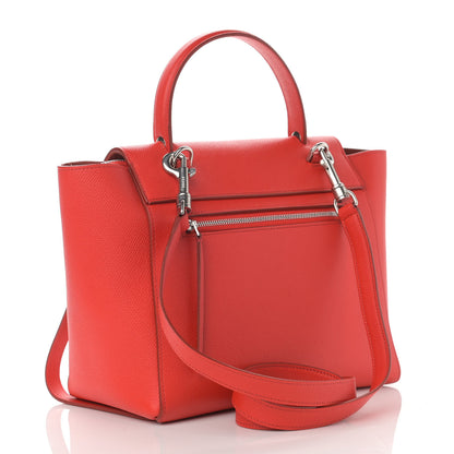 Celine Grained Calfskin Micro Belt Bag Bright Red 3 of 11