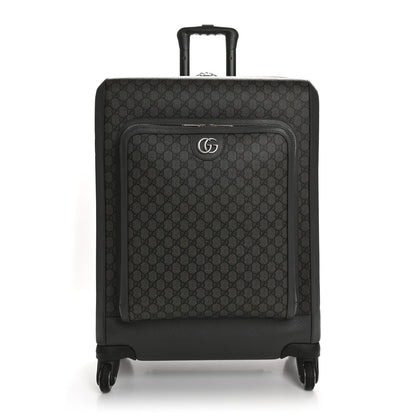 Gucci GG Supreme Monogram Medium Savoy Trolley Grey Black Graphite Grey 1 of 11