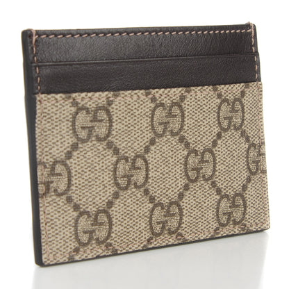 Gucci GG Supreme Monogram Card Holder Dark Brown 3 of 6