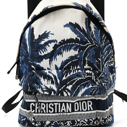 Christian Dior Nylon Technical Fabric Diortravel Backpack Blue 7 of 12