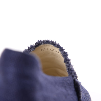 Chanel Linen CC Espadrilles 41 Blue Black 12 of 13